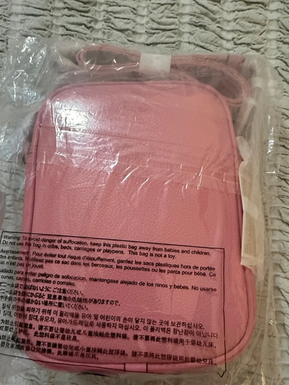 MICHAEL KORS Pink Leather Crossbody Jet Set Phone Bag/Purse-NWT